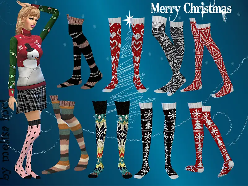 Christmas Pattern Socks  Pack