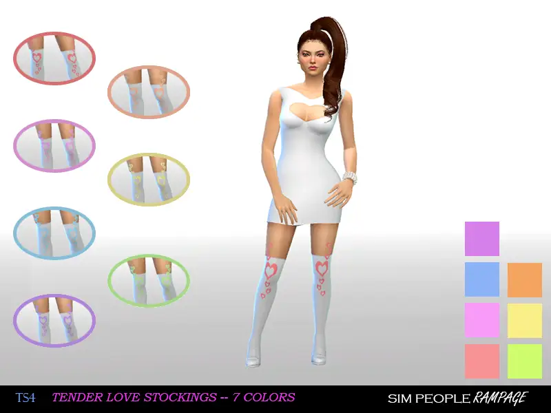 Tender Love Pastel Stockings