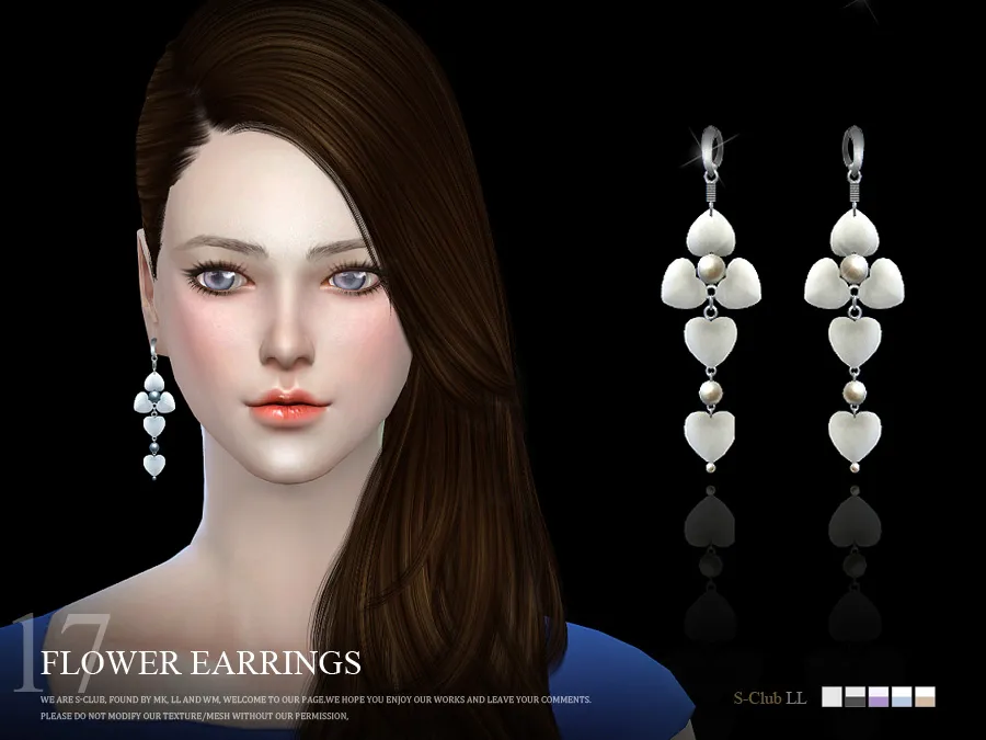 S-Club LL ts4 earring 17(f)