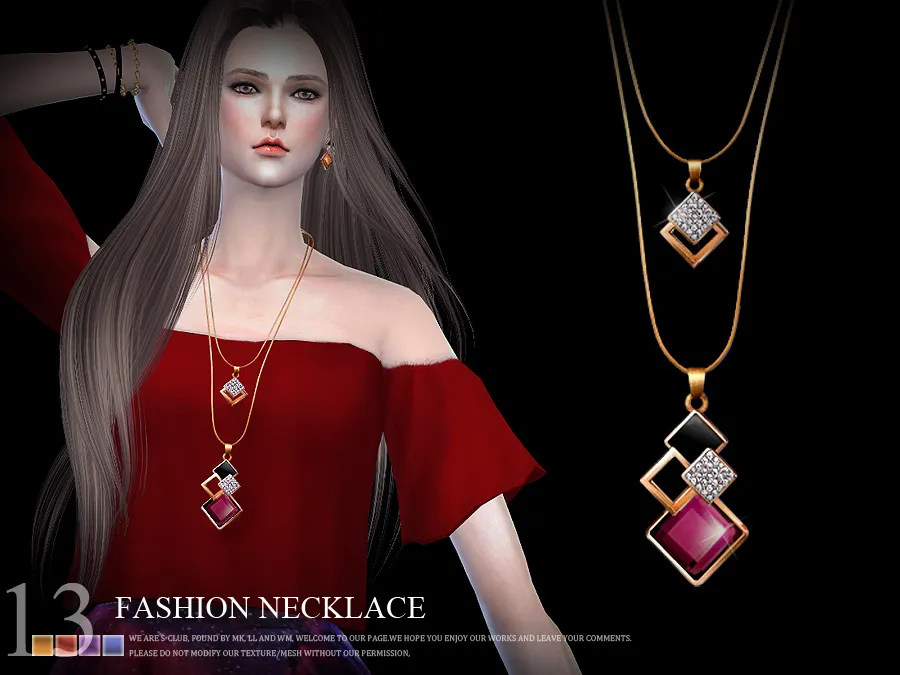 S-Club LL ts4 necklace  N13