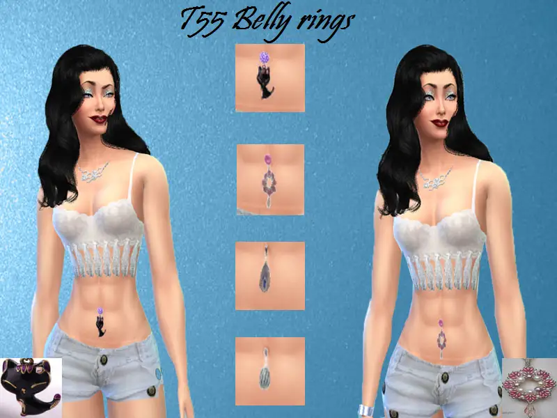 T55 Tatoo Belly rings