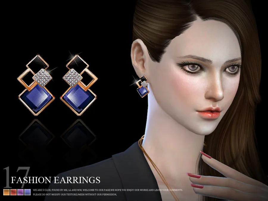S-Club LL ts4 earring 18(f)