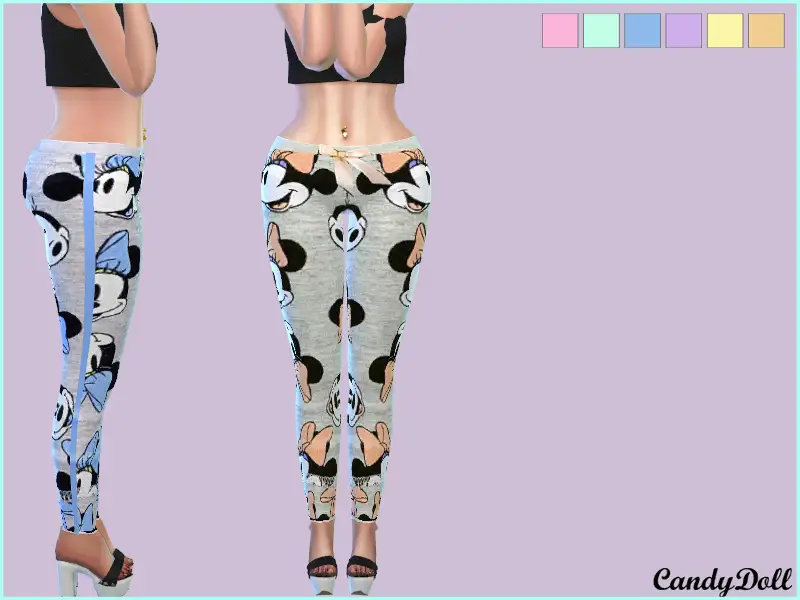 CandyDoll  MinnieMouse Cute Leggings