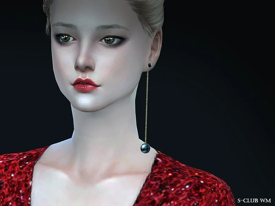 S-Club WM ts4 Pearl earring N01 update21122017