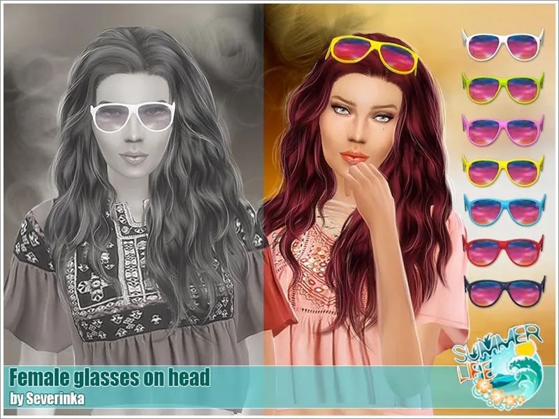 [Island Paradise]  - Sun Glasses on head fa