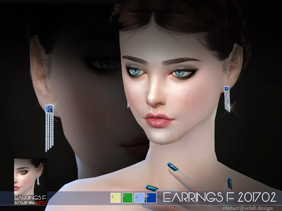 S-Club ts4 WM EARRINGS F 201703 update21122017
