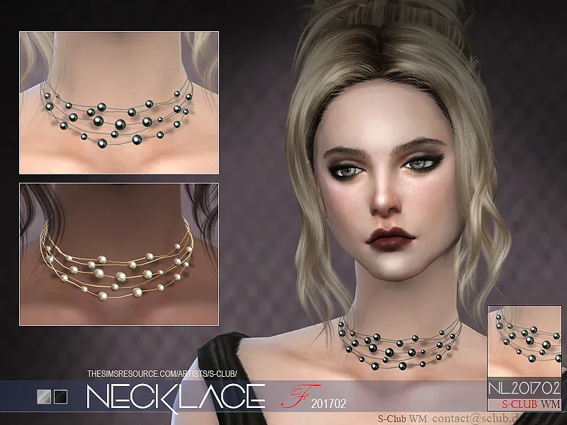 S-Club ts4 WM necklace F 201702