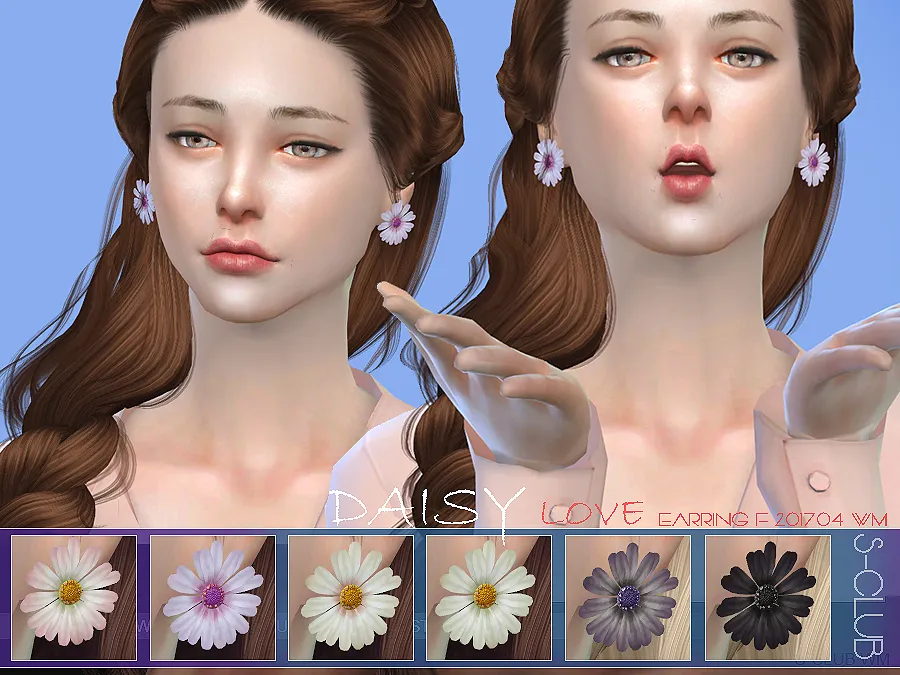S-Club ts4 WM EARRINGS F 201704 daisy update21122017