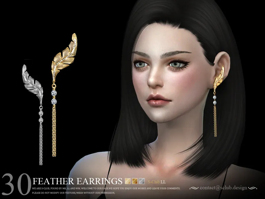 S-Club LL ts4 earring N30