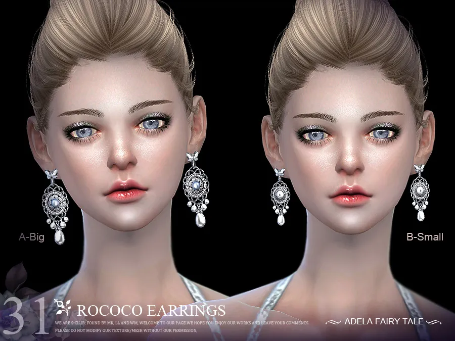 S-Club LL ts4 earring N31