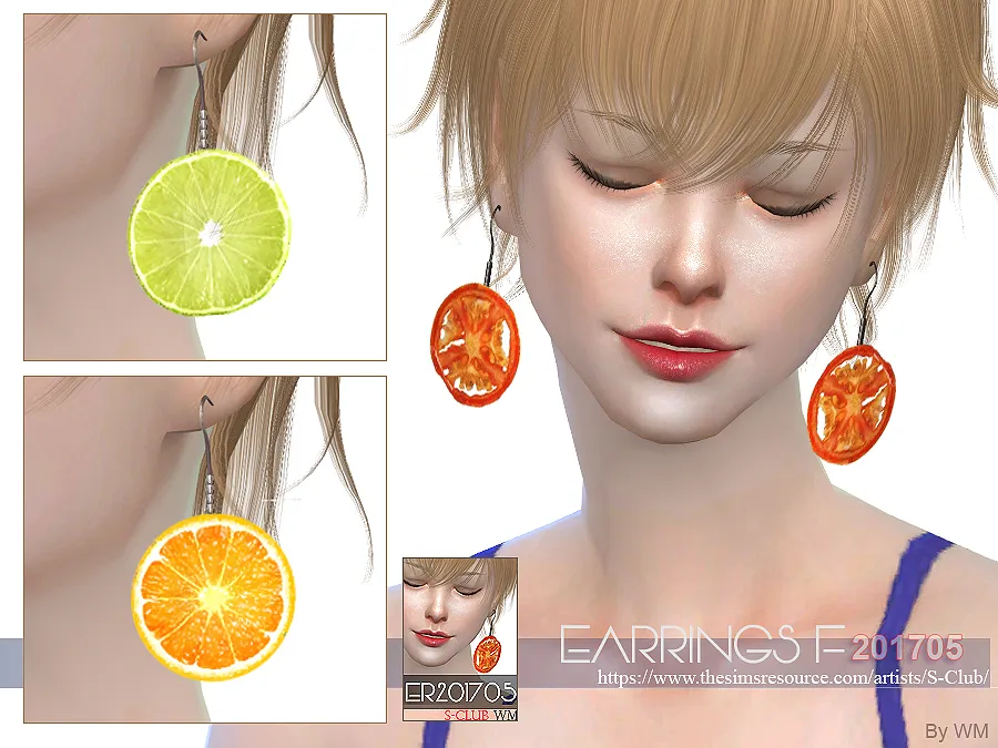 S-Club ts4 WM EARRINGS F 201705