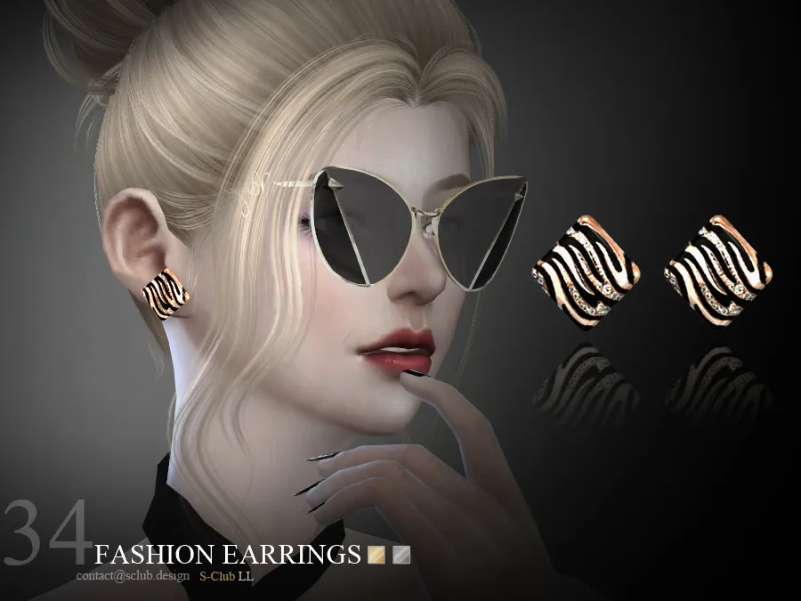 S-Club LL ts4 earring N34