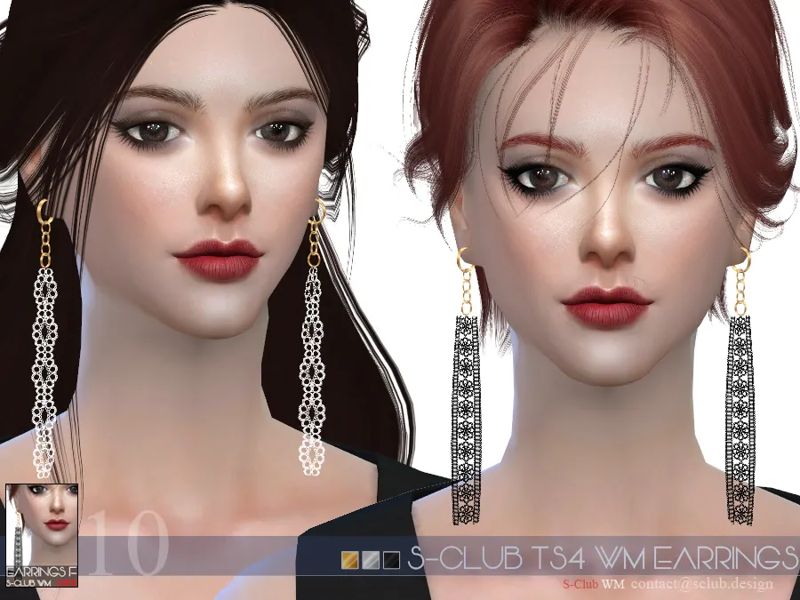 S-Club ts4 WM EARRINGS F 201710