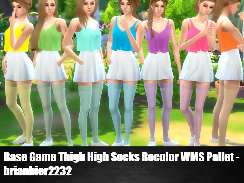 Base Game Thigh High Socks Recolor