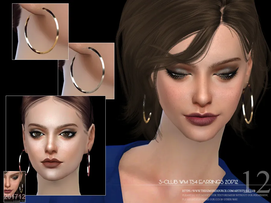 S-Club ts4 WM EARRINGS F 201712