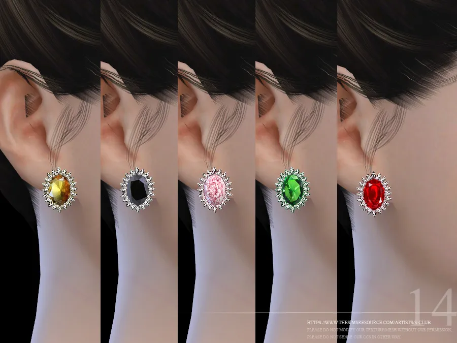 S-Club ts4 WM EARRINGS F 201714