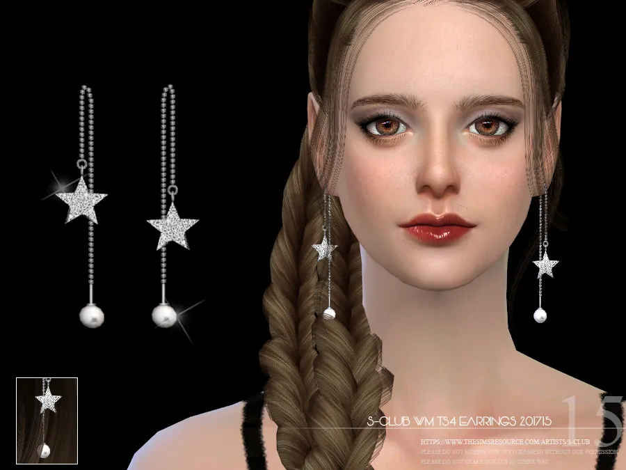 S-Club ts4 WM EARRINGS F 201715 update21122017