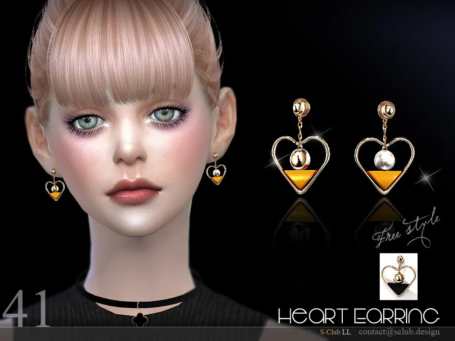 S-Club LL ts4 earring N41