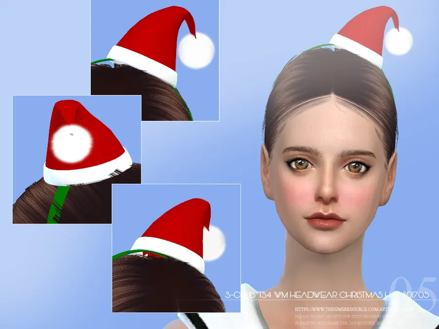 S-Club ts4 WM Headwear Christmas hat 201705