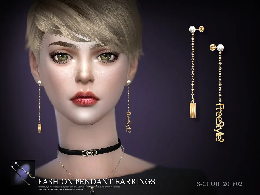 S-Club LL ts4 earring 201802