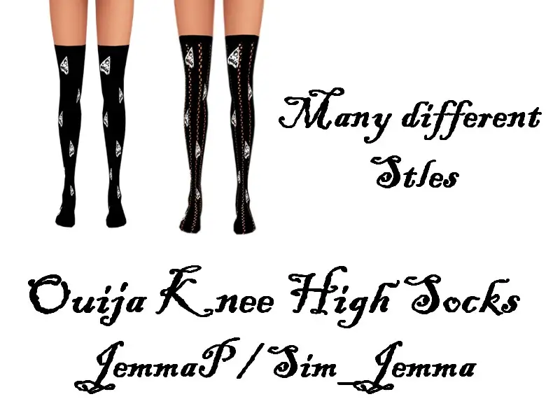 Ouija Knee High Socks