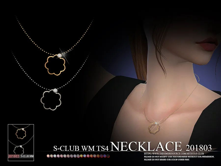 S-Club ts4 WM Necklace F 201803