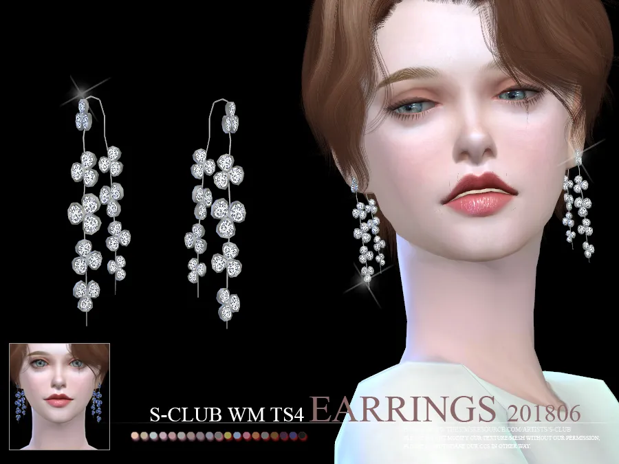 S-Club ts4 WM EARRINGS F 201806