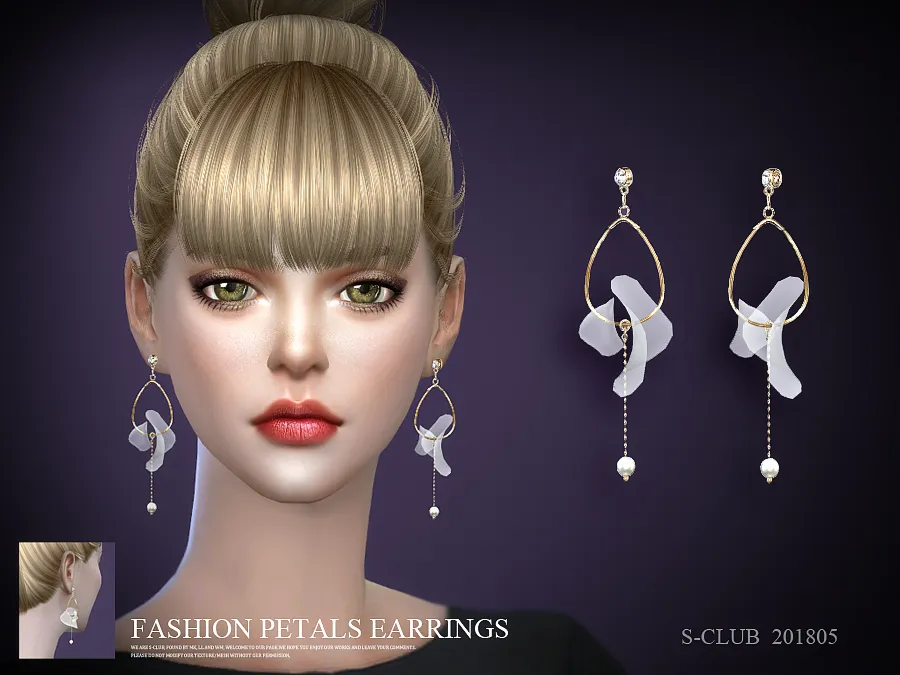 S-Club LL ts4 earring 201805