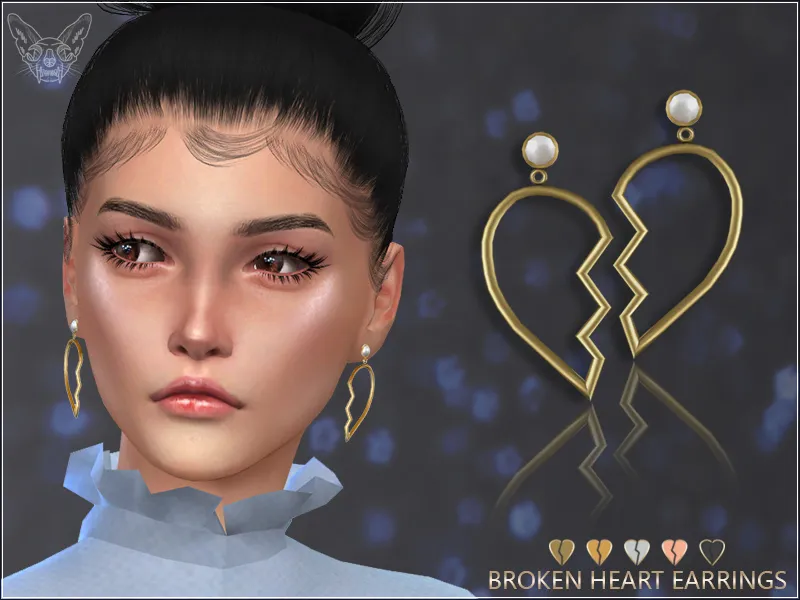 Broken Heart Earrings
