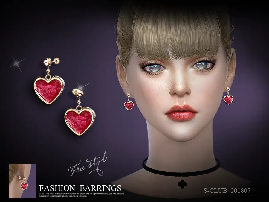 S-Club LL ts4 earring 201807