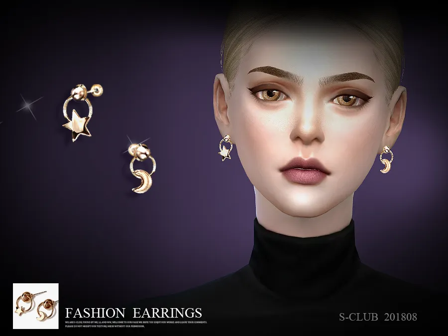S-Club LL ts4 earring 201808