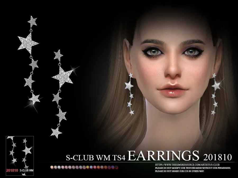 S-Club ts4 WM EARRINGS F 201810
