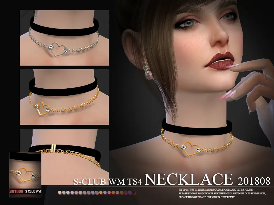 S-Club ts4 WM Necklace F 201808