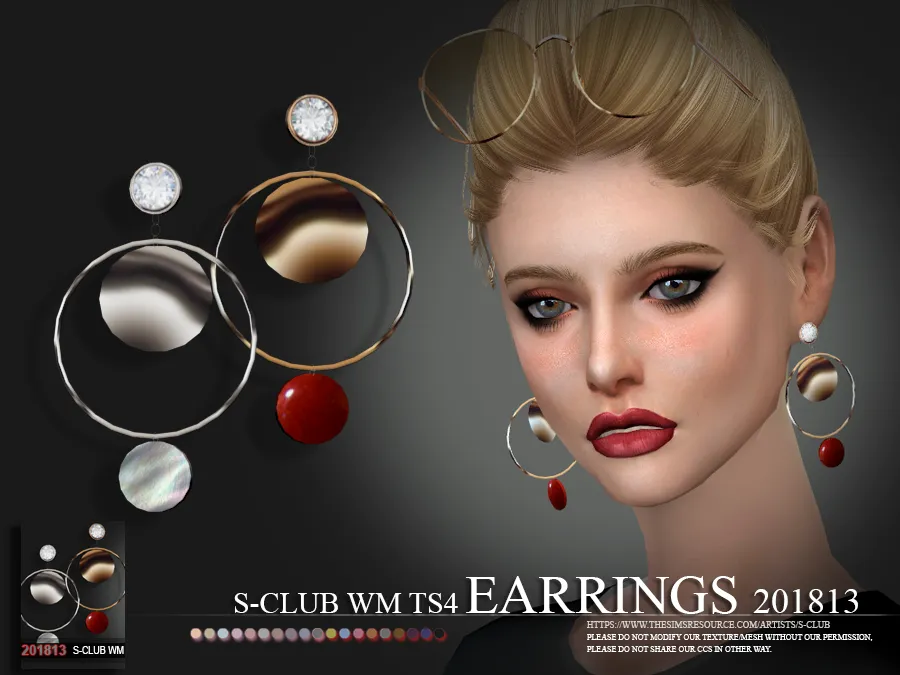 S-Club ts4 WM EARRINGS F 201813