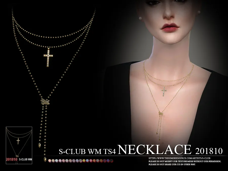 S-Club ts4 WM Necklace F 201810