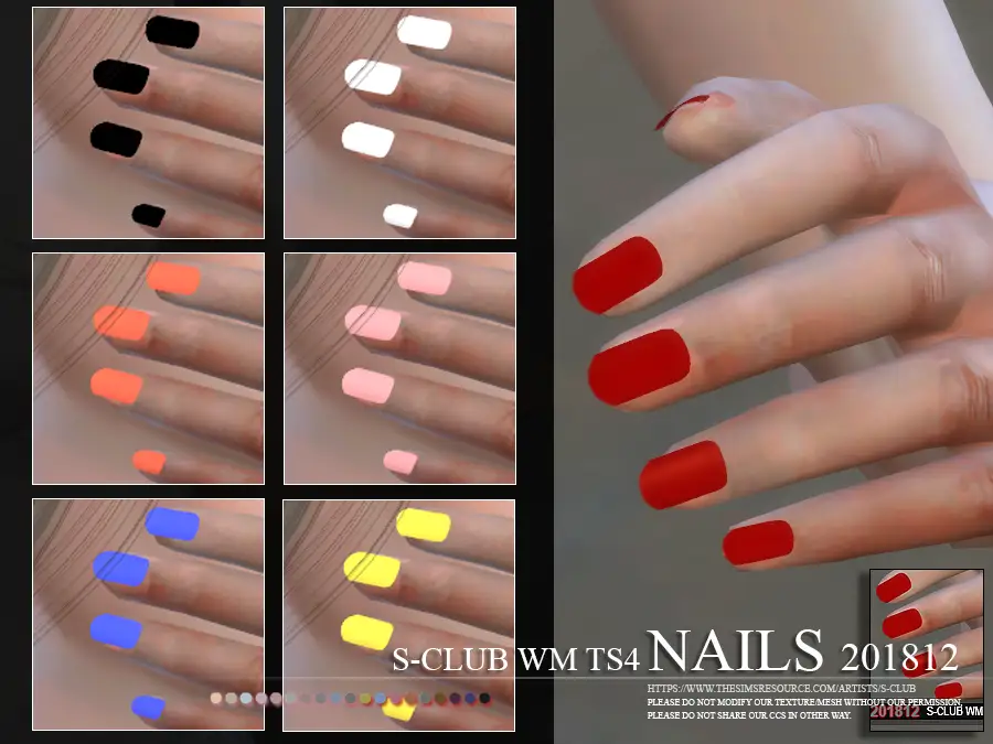 S-Club ts4 WM Nails 201812