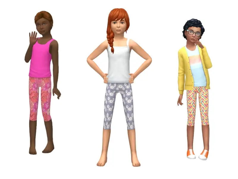 Childrens Capri Tights Patterns 1