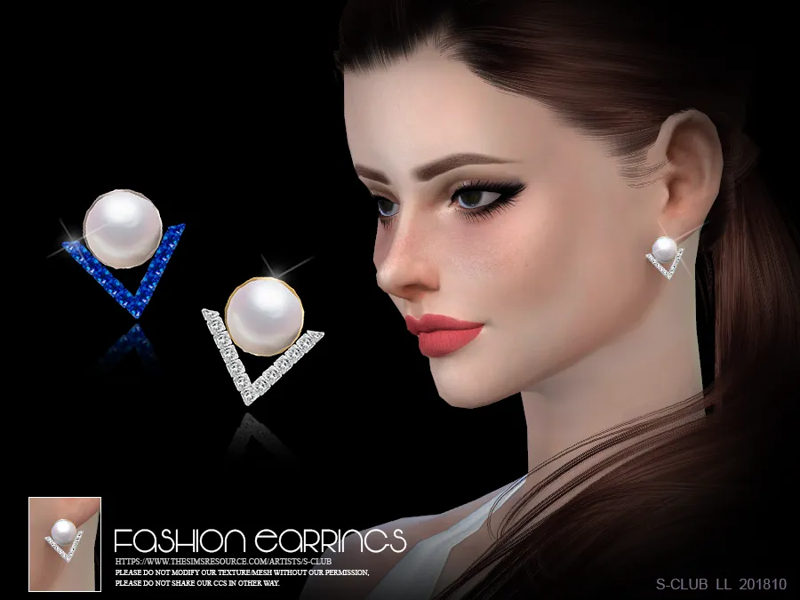 S-Club LL ts4 earring 201810