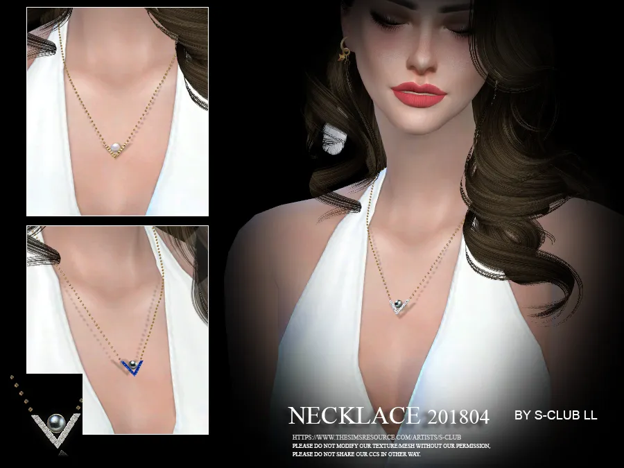 S-Club ts4 LL Necklace F 201804