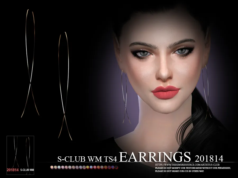 S-Club ts4 WM EARRINGS F 201814