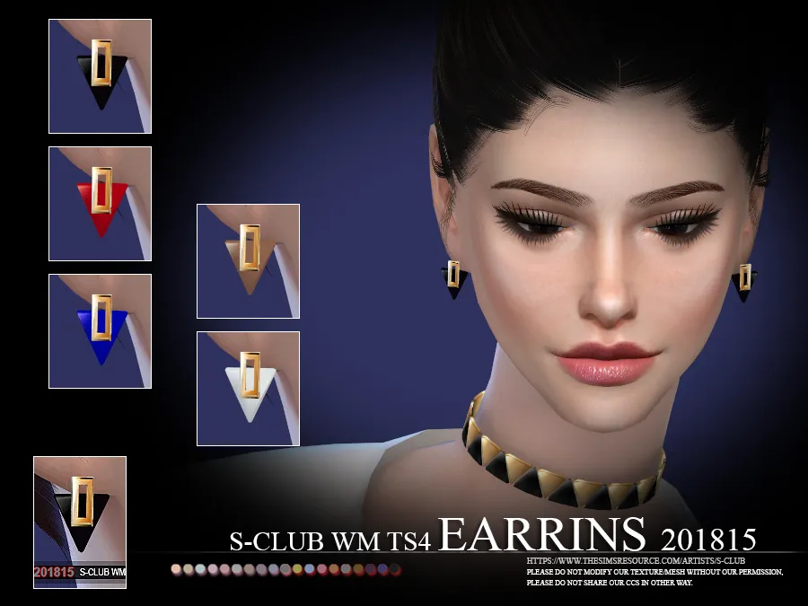 S-Club ts4 WM EARRINGS F 201815