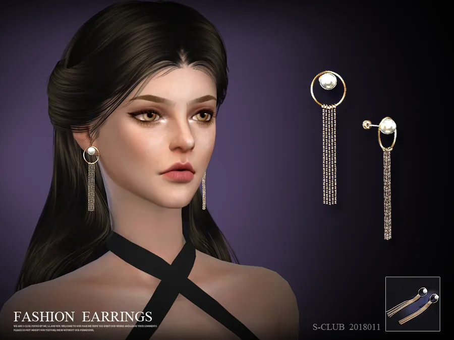 S-Club LL ts4 earring 201811