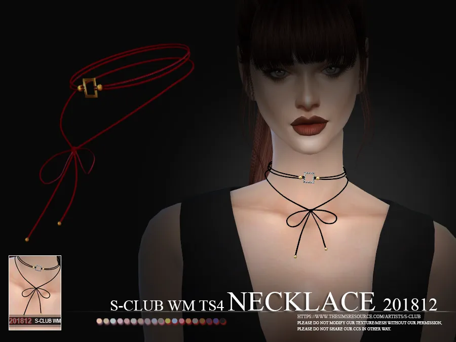 S-Club ts4 WM Necklace F 201812