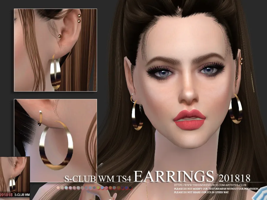 S-Club ts4 WM EARRINGS F 201818