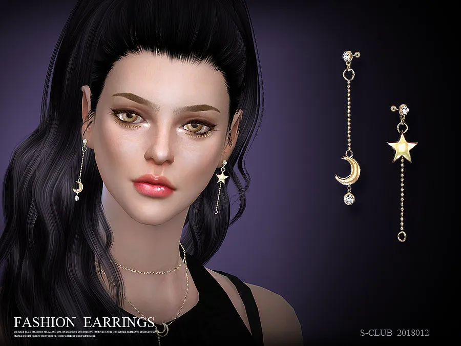 S-Club LL ts4 earring 201812