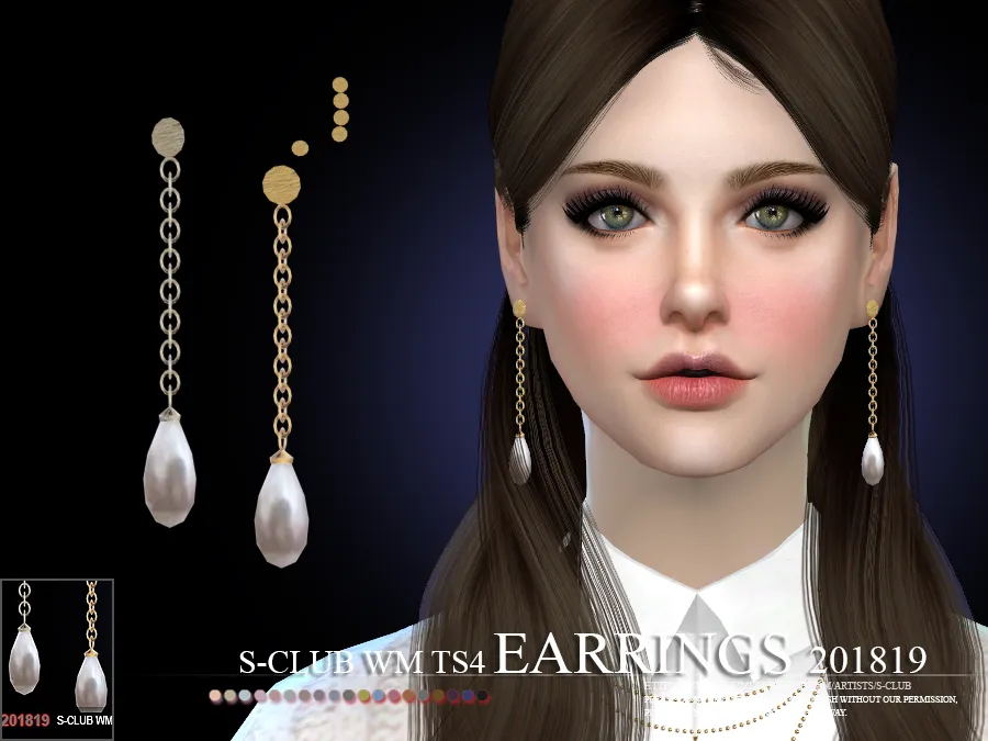 S-Club ts4 WM EARRINGS F 201819