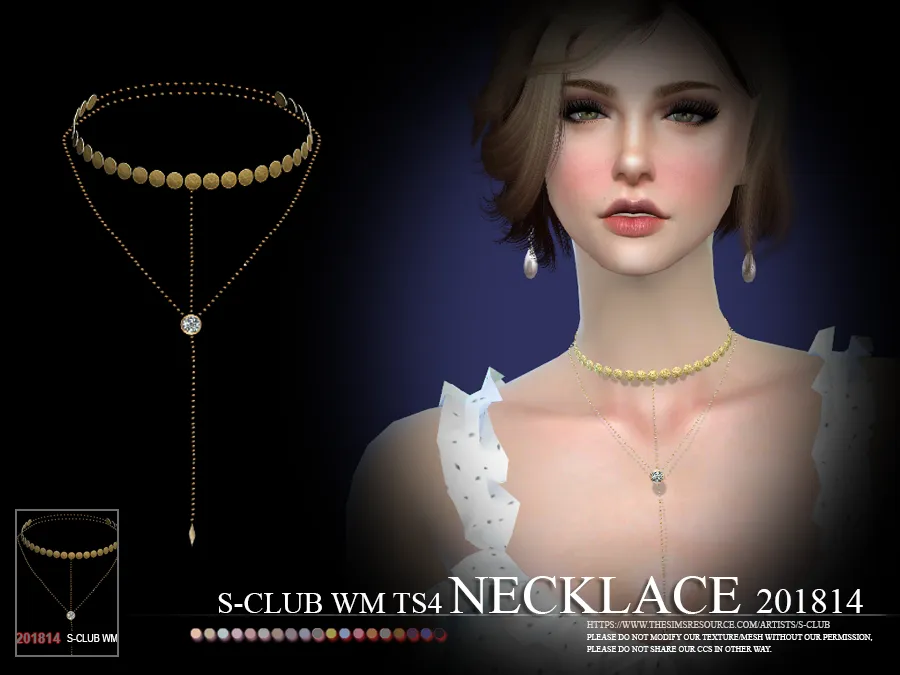 S-Club ts4 WM Necklace F 201814