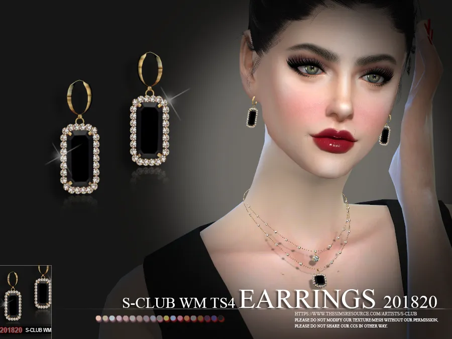S-Club ts4 WM EARRINGS F 201820