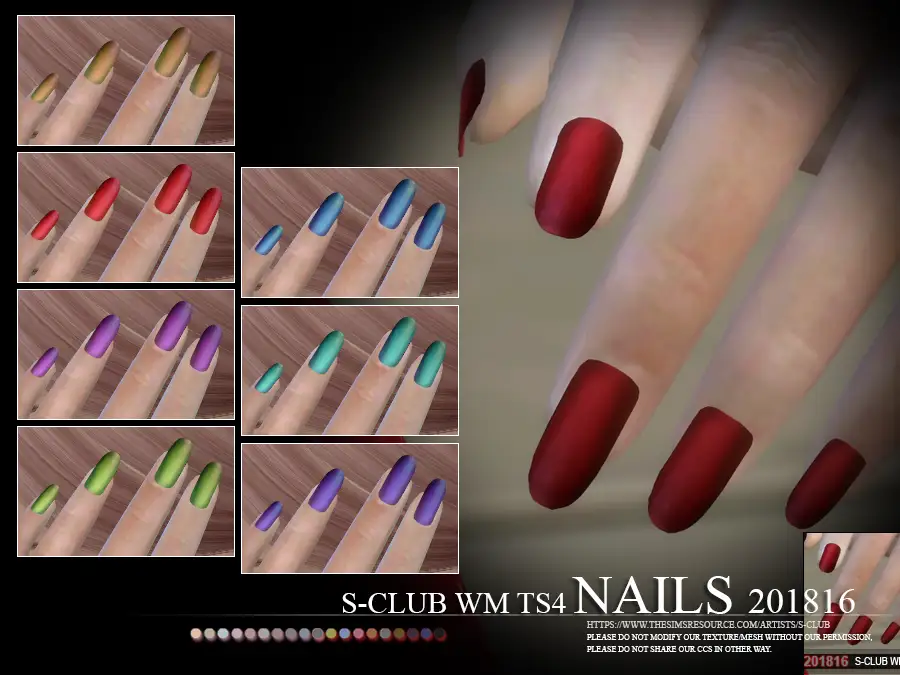 S-Club ts4 WM Nails 201816 update27112018