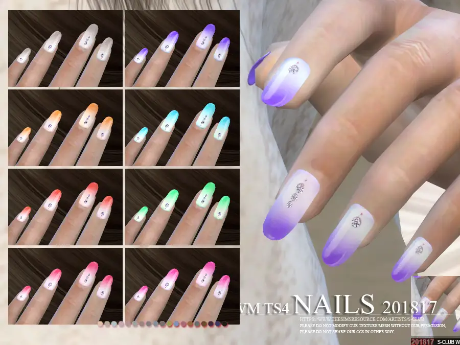 S-Club ts4 WM Nails 201816